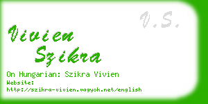 vivien szikra business card